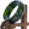 2.4" China Certified Nature Green Chalcedony Jade Women's Bangle Bracelets 6424 view 4