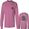 0248. Demon Graphic Traditional Japanese Till Death Anime Aesthetics Society Men's Long Sleeve t Shirt (Pink X-Large) view 1
