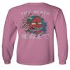 0248. Demon Graphic Traditional Japanese Till Death Anime Aesthetics Society Men's Long Sleeve t Shirt (Pink X-Large) view 3