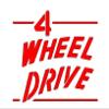 4 Wheel Drive - Older Logo - Die Cut Vinyl Decal - 5.5" W X 5" H Red HGC1673.02 view 1