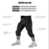 Alleson Athletic Youth Integrated Football Pant, Black, Large view 3