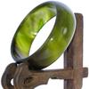2.4" China Certified Nature Green Chalcedony Jade Women's Bangle Bracelets 6412 view 2