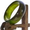2.4" China Certified Nature Green Chalcedony Jade Women's Bangle Bracelets 6412 view 3