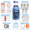 Blue Coolers Blue Seventy-Two | 72 Hour Emergency Backpack Survival Kit for 1 Person | Survival Kit for Wildfires, Earthquakes, Tornado, Hurricane, and Other Emergencies view 2