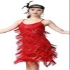 YEMILL Women's Flapper Dress 1920s Gatsby Tassel Sway Dance Cocktail Dress with 20s (M, Only flapper dress Style 1 Black Red) view 3