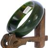 2.6" China Certified Nature Green Chalcedony Jade Women's Bangle Bracelets 6423 view 1