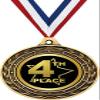 4th Place Gold Duo Medal, 3" Fouth Place Prizes, Kids Fouth Place Trophy Medal Awards 50 Pack Prime view 1