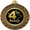 4th Place Gold Duo Medal, 3" Fouth Place Prizes, Kids Fouth Place Trophy Medal Awards 50 Pack Prime view 2