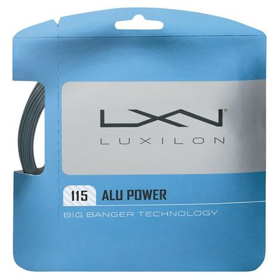 Luxilon Alu Power 115 Silver Tennis String, Natural, One Size