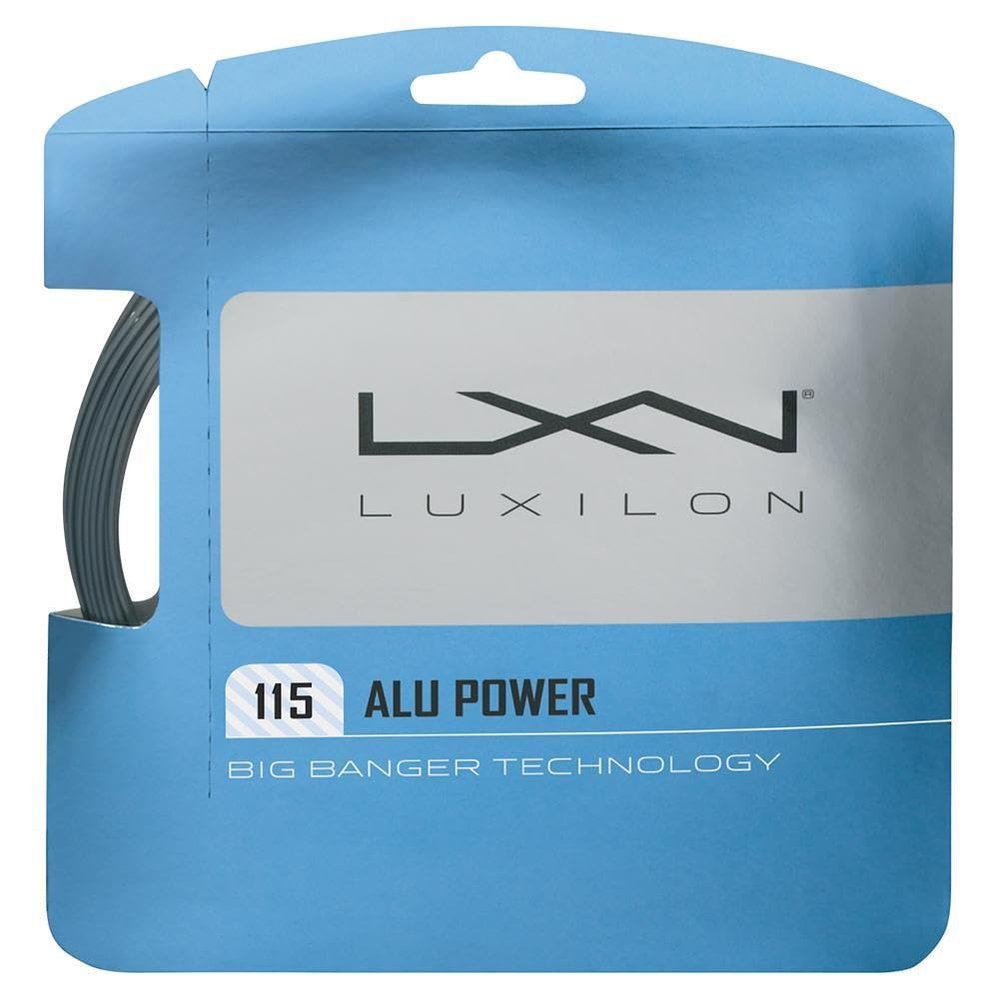 Luxilon Alu Power 115 Silver Tennis String, Natural, One Size