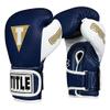 Title Boxing Gel World V2T Bag Gloves, Navy/White/Gold, Small view 1