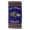 Northwest NFL Baltimore Ravens Unisex-Adult Beach Towel, 30" x 60", Stripes view 1
