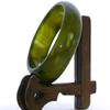 2.4" China Certified Nature Green Chalcedony Jade Women's Bangle Bracelets 6406 view 4