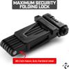 Monster Folding Bike Lock  Heavy-Duty Anti-Theft Hardened Steel, Rust-Proof, Foldable Compact High-Security Lock for Bicycle, Scooter & Motorcycle view 2