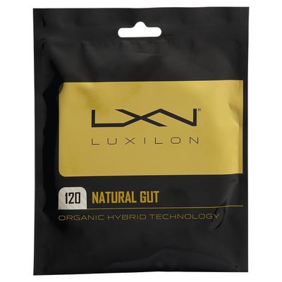 Luxilon Natural Gut 120 Tennis String - Set, White