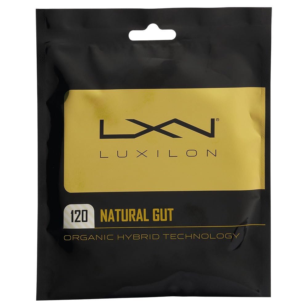 Luxilon Natural Gut 120 Tennis String - Set, White