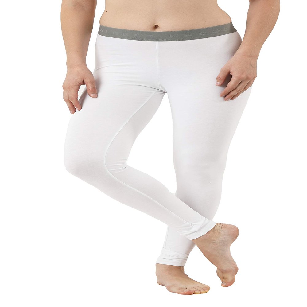 ALBERT KREUZ Women's Leggings/Thermal Bottoms Organic Stretch Cotton White XS