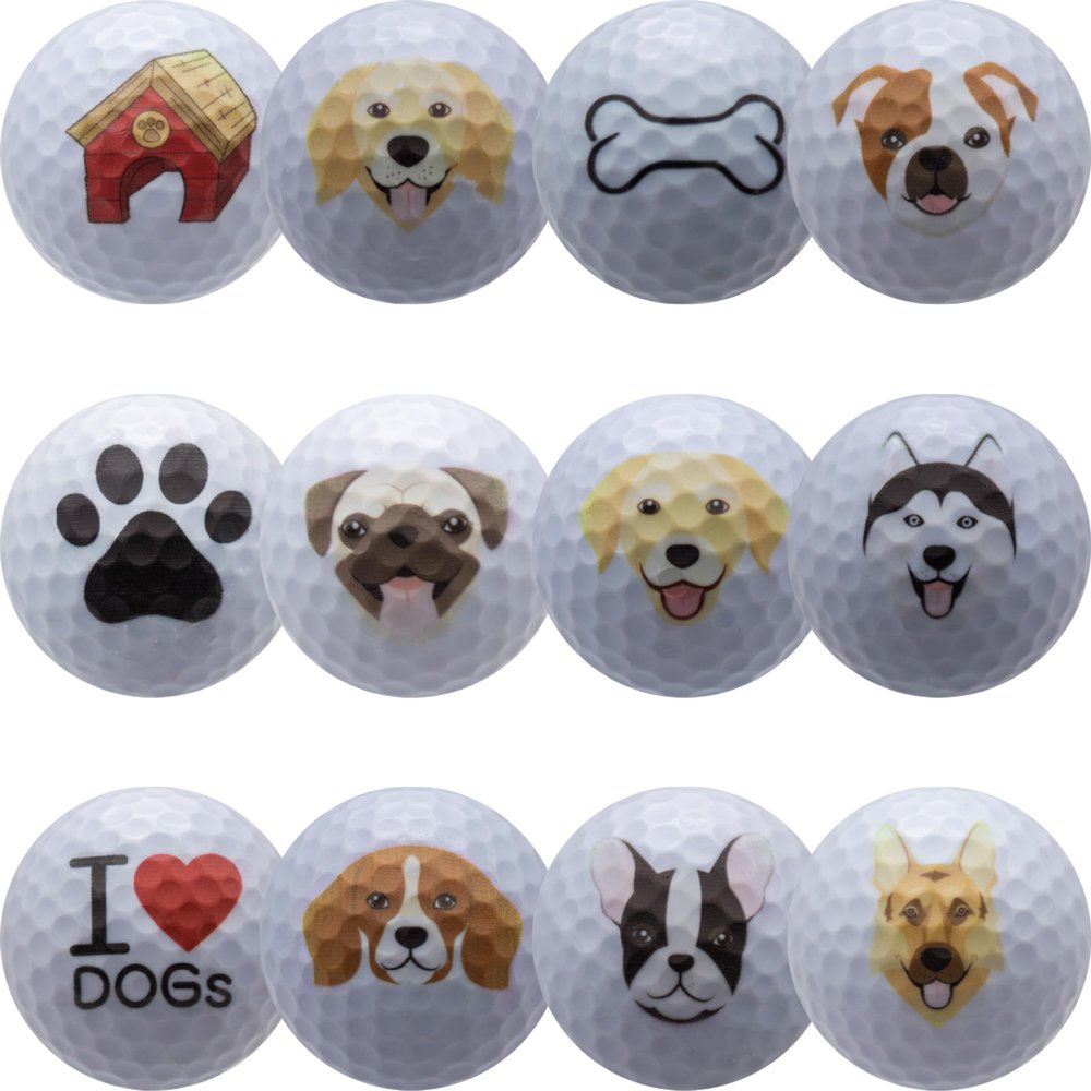 Dog Lover Golf Balls 12 pk - Great Gift Idea - Perfect for The Person who has Everything