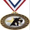 Ballroom Dance Gold Duo Medal, 3" Dancing Prizes, Kids Dancer Trophy Medal Awards 100 Pack Prime view 1