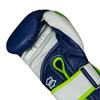 Title Boxing Gel World V2T Bag Gloves, Navy/Grey/Green, Medium view 3