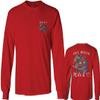 0248. Demon Graphic Traditional Japanese Till Death Anime Aesthetics Society Men's Long Sleeve t Shirt (Red, Medium) view 1