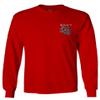 0248. Demon Graphic Traditional Japanese Till Death Anime Aesthetics Society Men's Long Sleeve t Shirt (Red, Medium) view 2