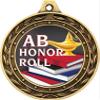 AB Honor Roll Gold Duo Medal, 3" Honor Roll Prizes, Kids AB Honor Roll Trophy Medal Awards 50 Pack Prime view 2