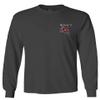 0248. Demon Graphic Traditional Japanese Till Death Anime Aesthetics Society Men's Long Sleeve t Shirt (Characol, Large) Charcoal view 2