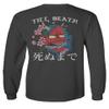 0248. Demon Graphic Traditional Japanese Till Death Anime Aesthetics Society Men's Long Sleeve t Shirt (Characol, Large) Charcoal view 3