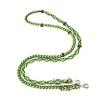 barrel reins with adjustable grip knots neon green view 1