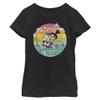 Dispicable Me Girls Minions Fluffy Dream Short Sleeve Tee T Shirt, Black, Medium US view 1
