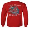 0248. Demon Graphic Traditional Japanese Till Death Anime Aesthetics Society Men's Long Sleeve t Shirt (Red, X-Large) view 3