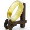 2.3" China Certified Nature Light Green Chalcedony Jade Women's Bangle Bracelets 6443 view 3
