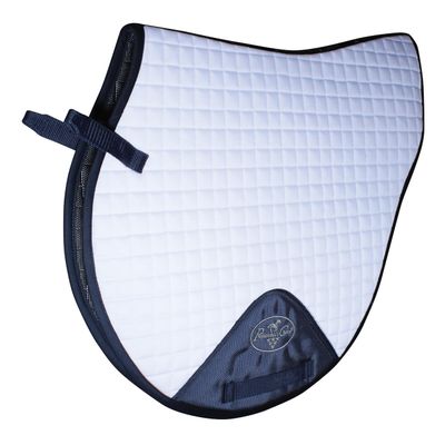 Professional's Choice Saddle Pad | VenTech XC Cross Country Quilt EP500 | White & Navy