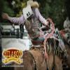 HILASON Bull Riding Pro Rodeo White Leather Protective Vest & Chaps Combo | for Women and Men Unisex Western view 2