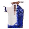 HILASON Bull Riding Pro Rodeo White Leather Protective Vest & Chaps Combo | for Women and Men Unisex Western view 4