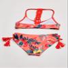 Kanu Surf Girls' Willow V-Neck Bikini Beach Sport 2-Piece Swimsuits, Brooke Coral, 5 view 4