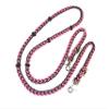 barrel reins with adjustable grip knots,hot pink barrel reins view 1