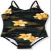 Kanu Surf Girls' Daisy Beach Sport 1-Piece Swimsuit, Rylie Army Green, 10 view 1