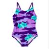Kanu Surf Girls' Daisy Beach Sport 1-Piece Swimsuit, Rylie Purple, 3T view 1