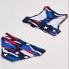 Kanu Surf Girls, Addie UPF 50+ Beach Sport Racer Bikini 2-Piece Swimsuit, American Dream Flag, 12 view 4