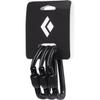 Black Diamond Hotforge Screwgate Locking Carabiner 3 Pack for Rock Climbing, Mountaineering, Camping, Outdoor, Black view 1