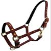 Adjustable Neoprene Lined Nylon Halter w/Running Horse Overlay (Burgundy) view 1