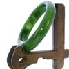 2.2" China Certified Nature Hetian Nephrite Jade Women's Green Bangle Bracelet 8300 view 2