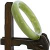2.2" China Certified Nature Hetian Nephrite Jade Women's Light Green Bangle Bracelet 5799 view 2