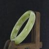 2.2" China Certified Nature Hetian Nephrite Jade Women's Light Green Bangle Bracelet 5799 view 3