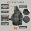 Rounded OWB Paddle Holster Fits: CZ P10F Holster - RH - Black Kydex - Concealment Express - American Made view 4