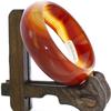 2.2" China Certified Nature Red Chalcedony Jade Women's Bangle Bracelets 6454 view 1
