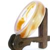 2.6" China Certified Nature Light Yellow Chalcedony Jade Women's Bangle Bracelets 6457 view 1