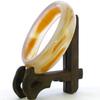 2.6" China Certified Nature Light Yellow Chalcedony Jade Women's Bangle Bracelets 6457 view 2